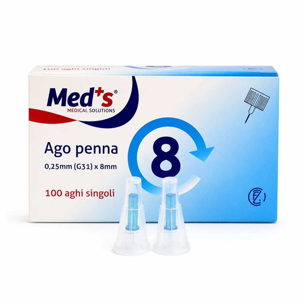 MEDS Kynäneula 31G x 8 mm 100 kpl