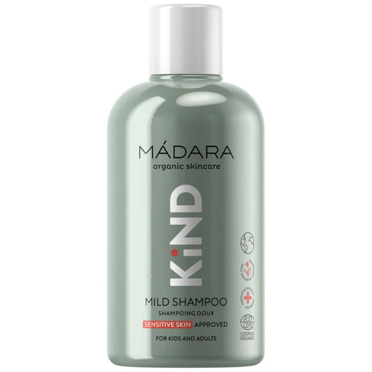 MÁDARA KIND Mild Shampoo 250 ml – hellävarainen shampoo herkälle hiuspohjalle