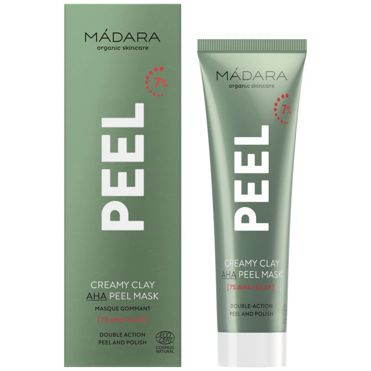 MADARA PEEL Creamy Clay AHA kuorintanaamio 60 ml