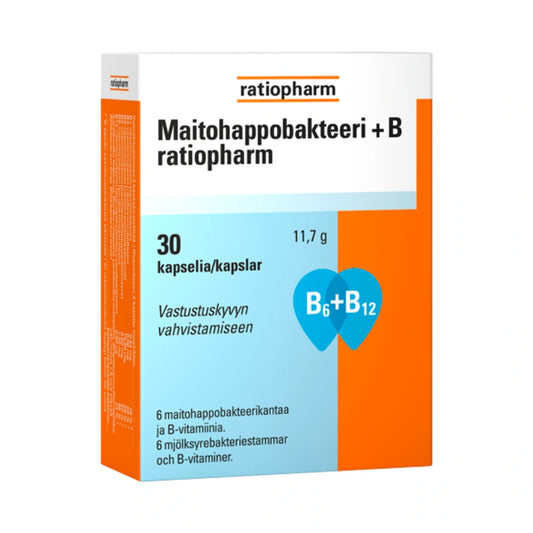 MAITOHAPPOBAKTEERI + B Ratiopharm 30 kaps