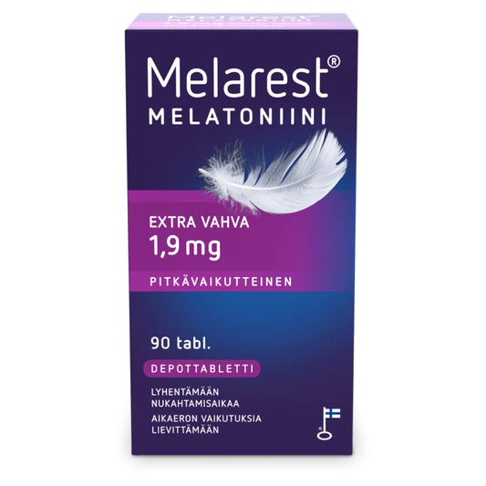 MELAREST Melatoniini Extra Vahva 1,9 mg pitkävaikutteinen tabletti 90 kpl