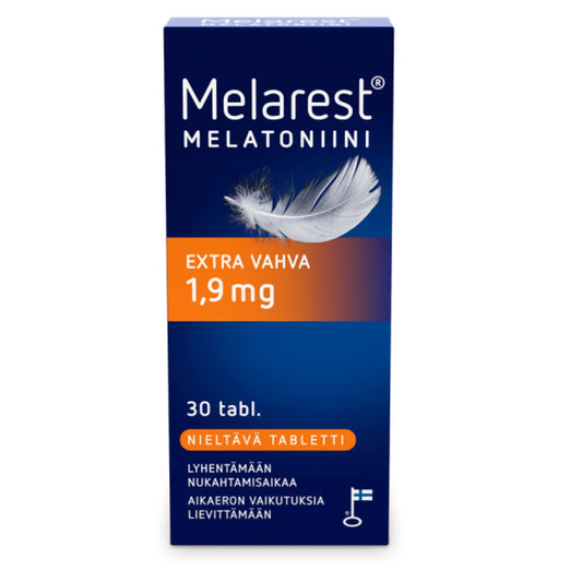 MELAREST Melatoniini Extra Vahva 1,9 mg nieltävä tabletti 30 kpl