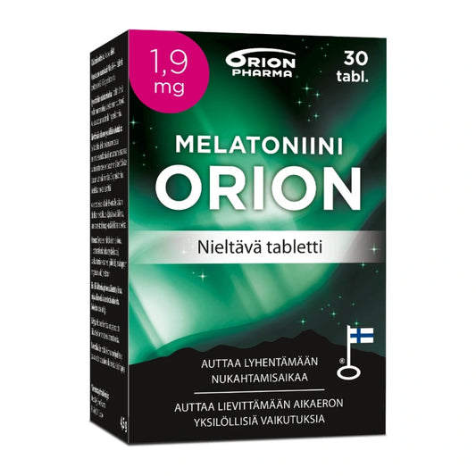 MELATONIINI Orion 1,9 mg nieltävä tabletti 30 kpl