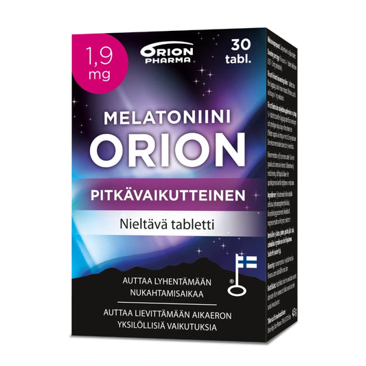 MELATONIINI Orion 1,9 mg pitkävaikutteinen tabletti 30 kpl