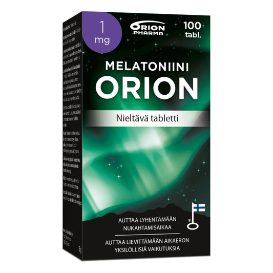 MELATONIINI Orion 1 mg nieltävä tabletti 100 kpl