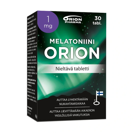MELATONIINI Orion 1 mg nieltävä tabletti 30 kpl