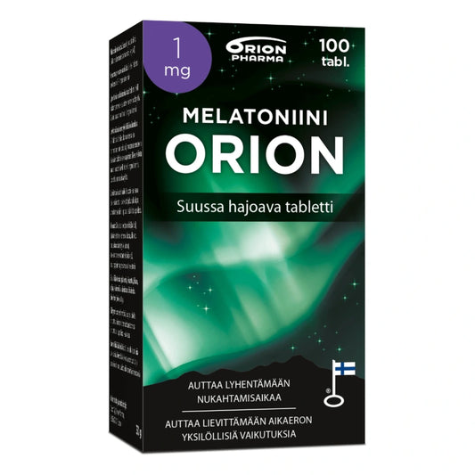 MELATONIINI Orion 1 mg suussa hajoava tabletti 100 kpl