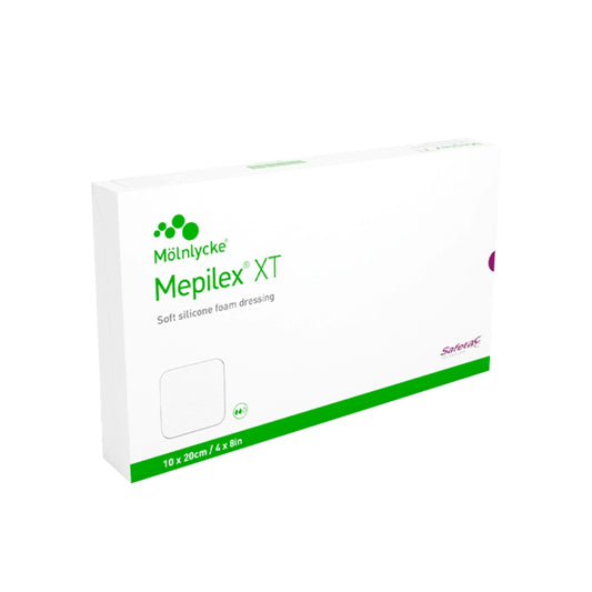 MEPILEX XT silikonivaahtosidos 10 x 20 cm 5 kpl pehmeä silikonivaahtosidos kaikkiin haavan paranemisvaiheisiin