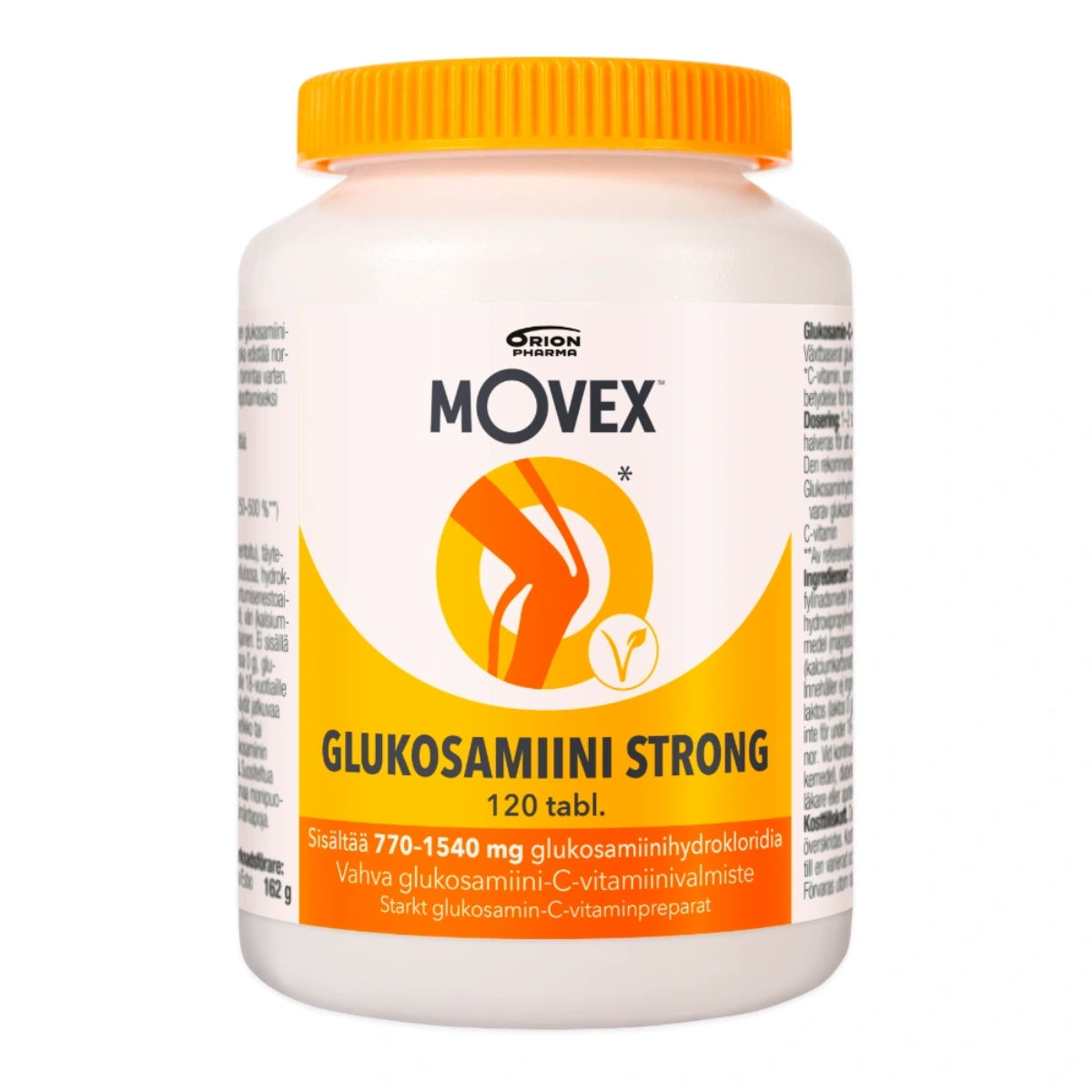 MOVEX Glukosamiini Strong tabletti 120 kpl sisältää kasvipohjaista glukosamiinia.