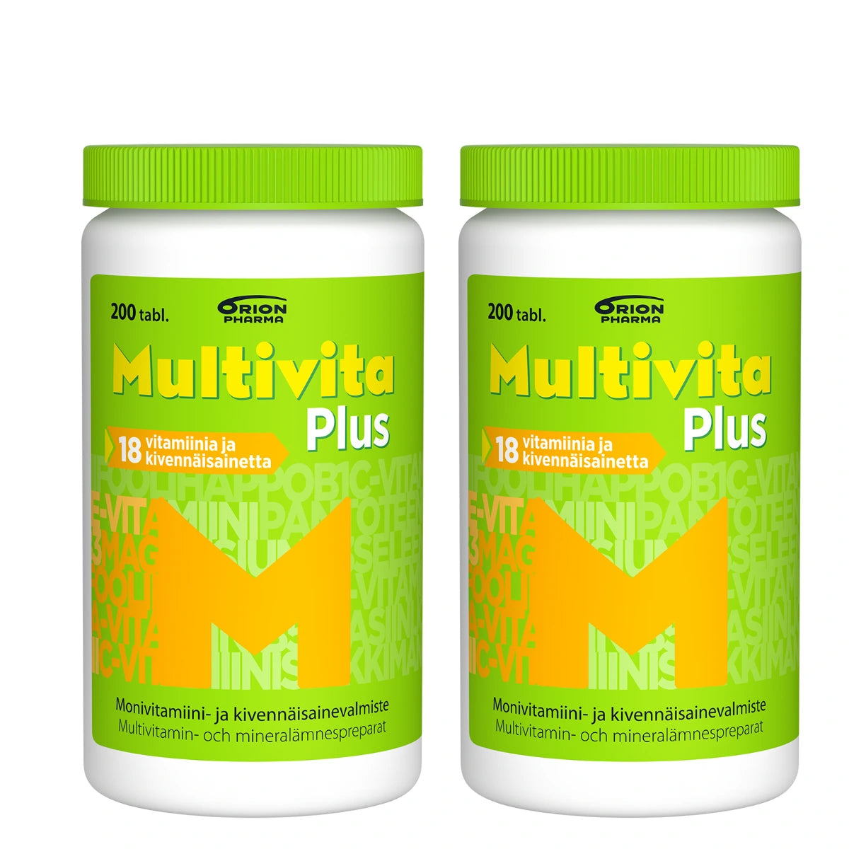 MULTIVITA Plus monivitamiinitabletti 2x200 kpl tuplapakkaus edullisesti