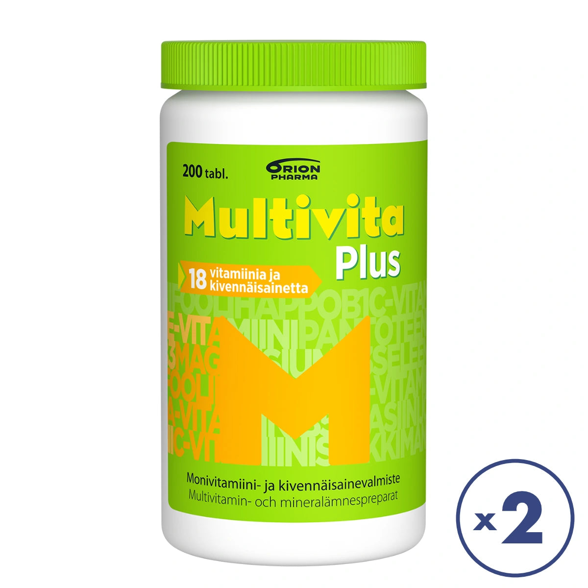MULTIVITA Plus monivitamiinitabletti 2x200 kpl