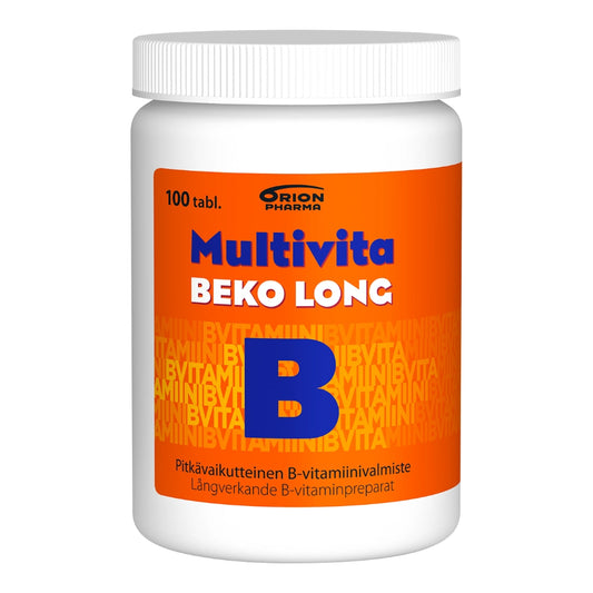 MULTIVITA Beko Long tabletti 100 kpl pitkävaikutteinen B-vitamiinivalmiste
