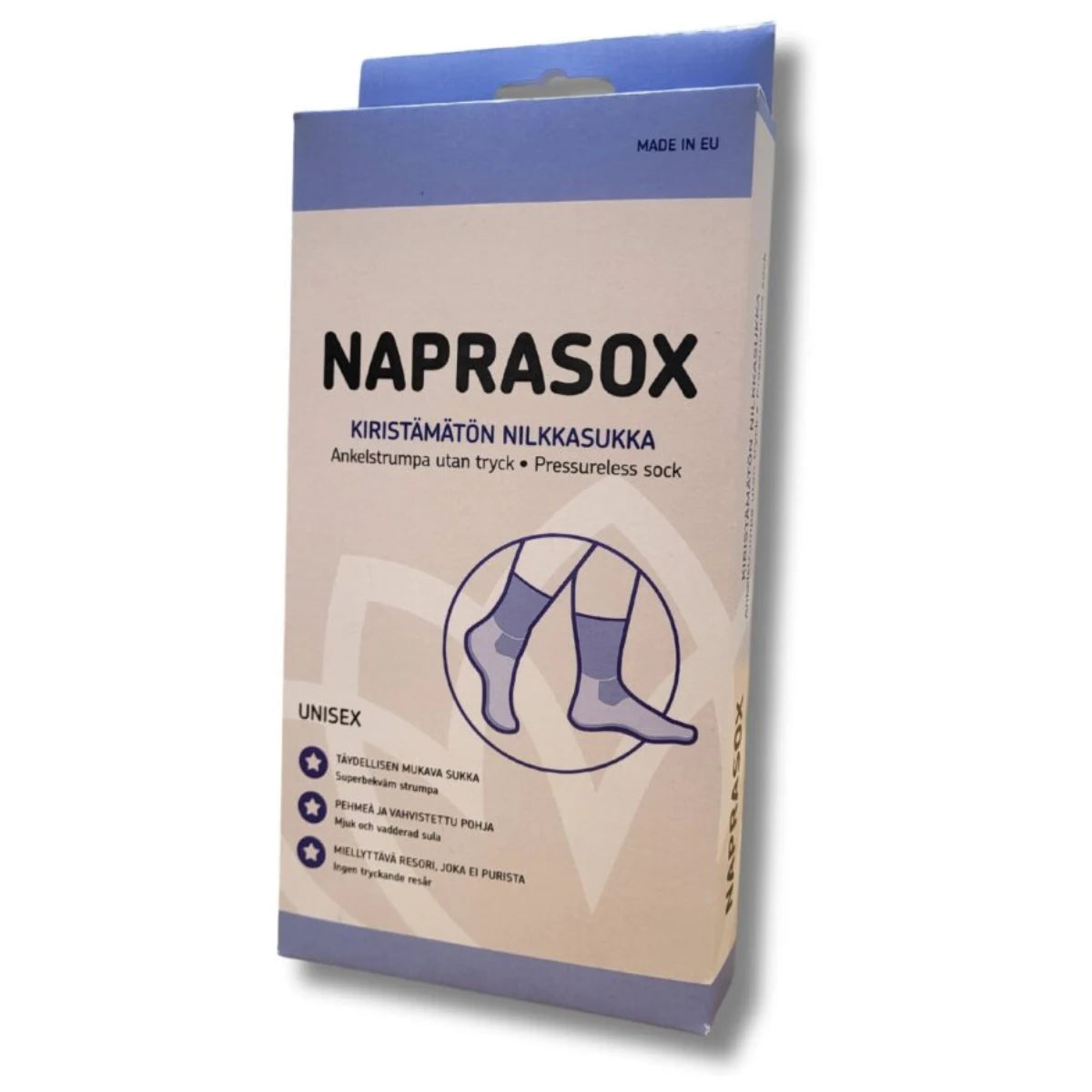 NapraSox Kiristämätön Nilkkasukka pehmeällä pohjalla