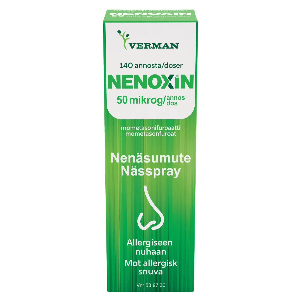 NENOXIN 0,05 mg/annos nenäsumute, suspensio