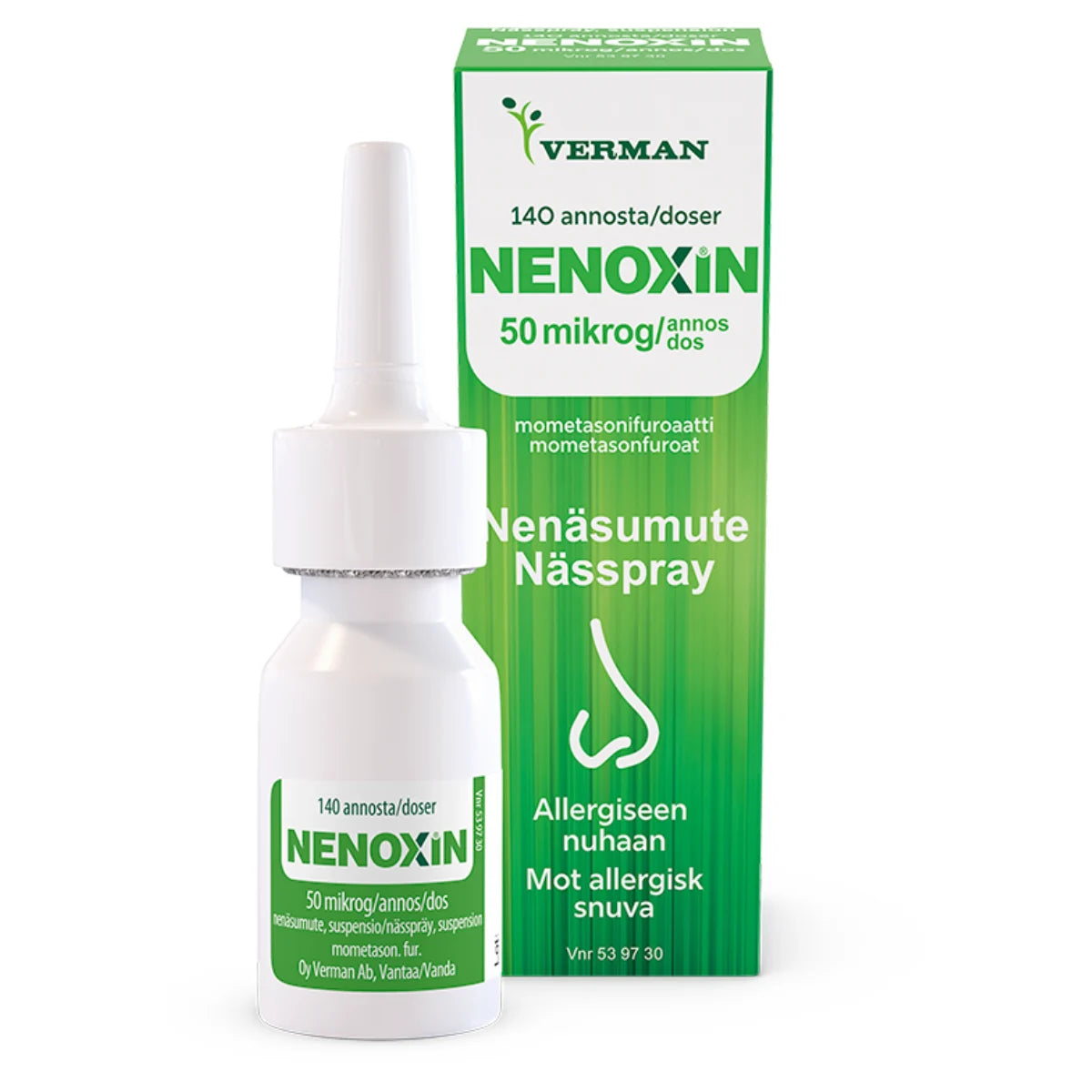 NENOXIN 0,05 mg/annos nenäsumute, suspensio