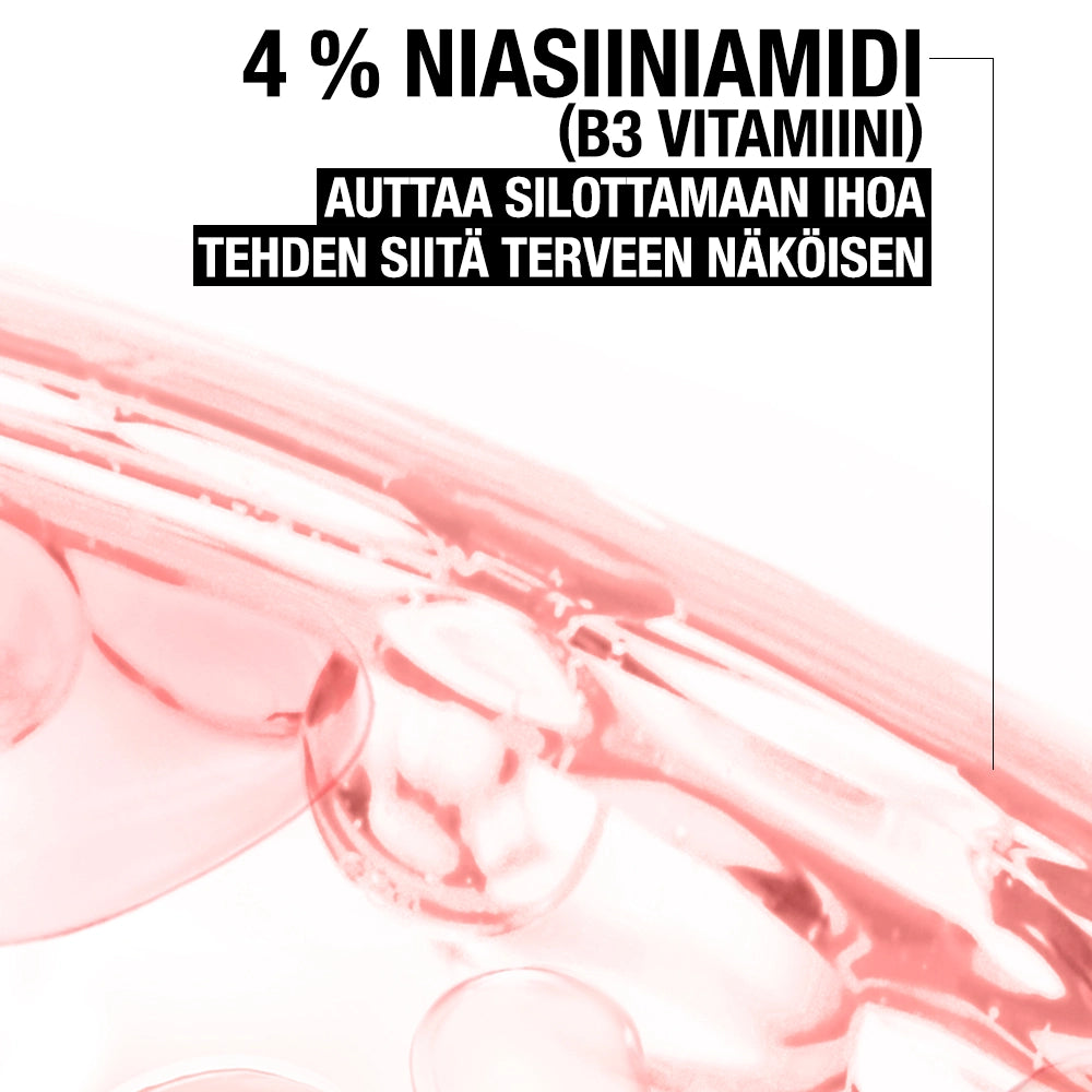 NEUTROGENA Clear & Defend+ Gel Moisturiser kosteusvoide sisältää 4% niasiiniamidia