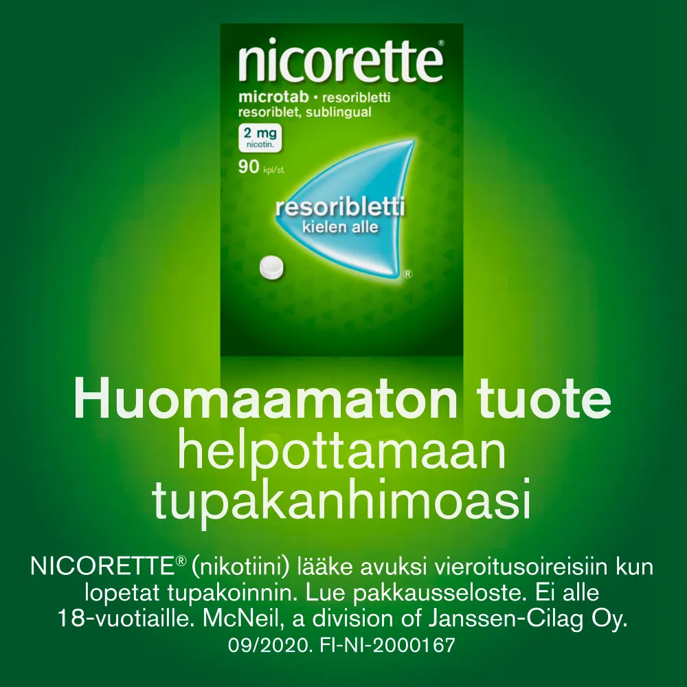 NICORETTE MICROTAB 2 mg resoribletti