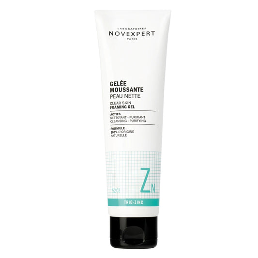 Novexpert Trio-Zinc Clear Skin Foaming Jelly 150 ml – puhdistusgeeli epäpuhtaalle iholle