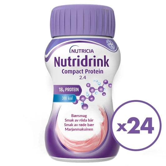 NUTRIDRINK Compact Protein marjanmakuinen 24 pulloa kampanjapakkaus