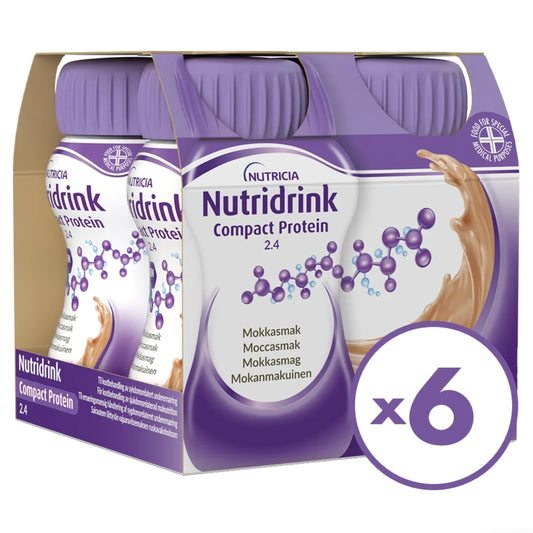 Nutridrink Compact Protein Mokka 24 pulloa isompi kampanjapakkaus