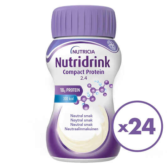 NUTRIDRINK Compact Protein Neutraali 24 pulloa: osta enemmän kerralla edullisemmin