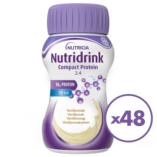 NUTRIDRINK Compact Protein vanilja 48 pulloa kampanjapakkaus