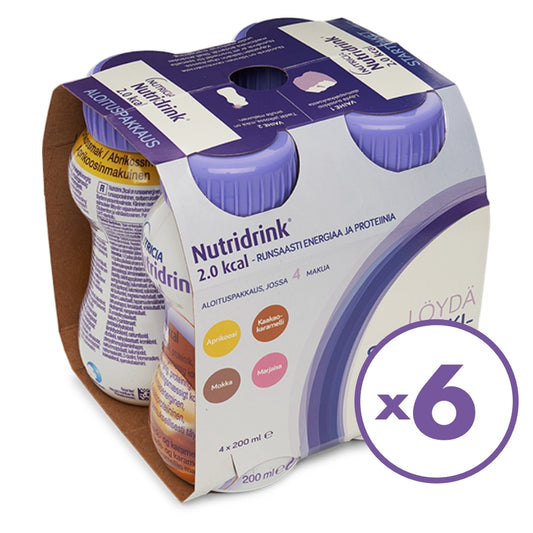 NUTRIDRINK 2 kcal Mixpack aloituspakkaus 24 pulloa