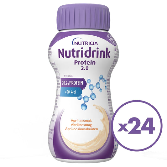 NUTRIDRINK Protein 2.0 Aprikoosi 24 pulloa