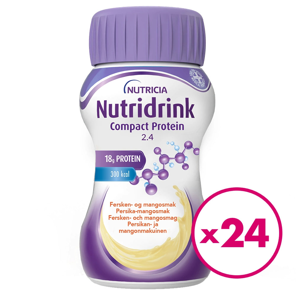NUTRIDRINK Compact Protein persikka-mango 24 pulloa
