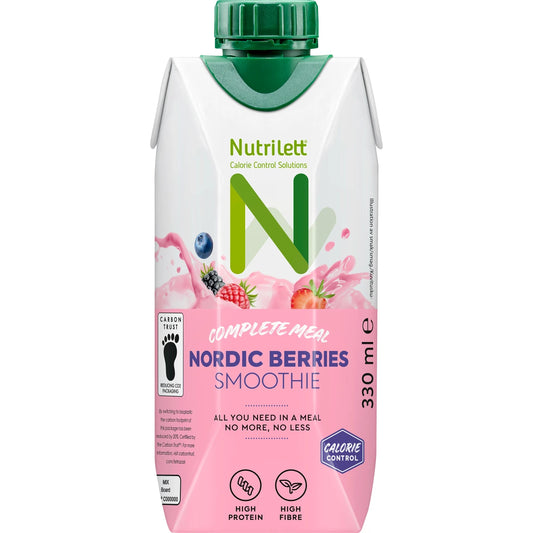 Nutrilett Smoothie Nordic Berries 330 ml – marjaisa ateriankorvike painonhallintaan