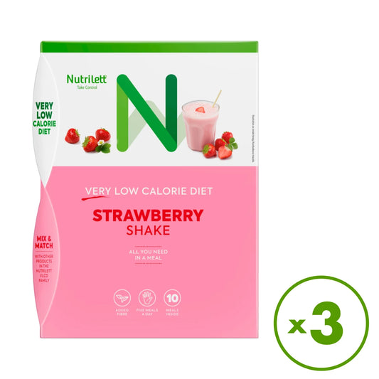 Nutrilett Strawberry Shake VLCD ruokavalionkorvike 3x10x35 g
