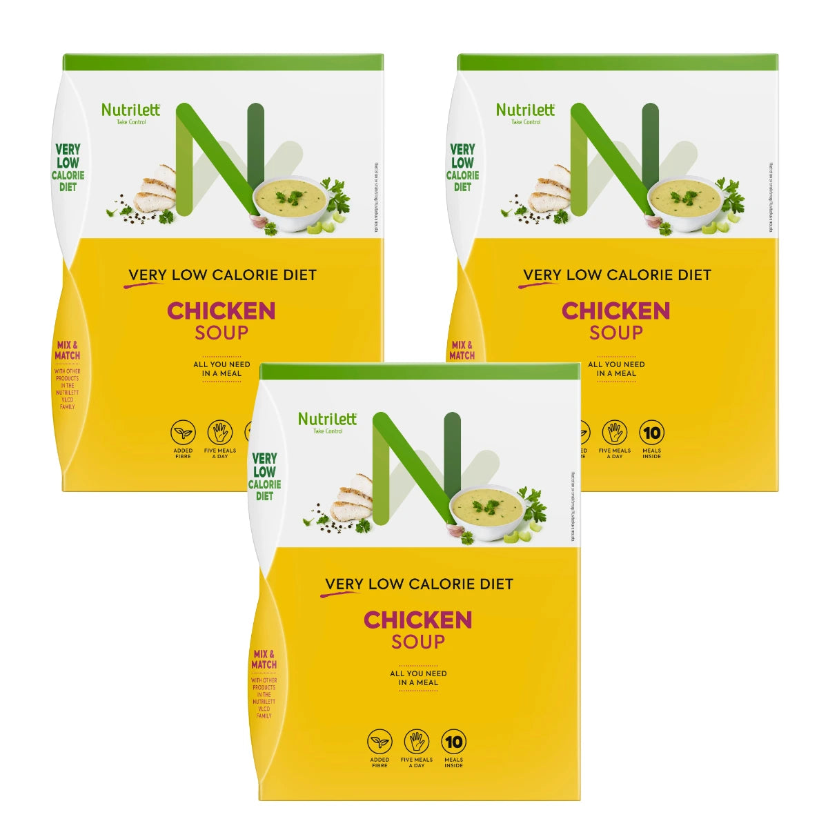 Nutrilett Chicken Soup VLCD ruokavalionkorvike 3x10x35 g
