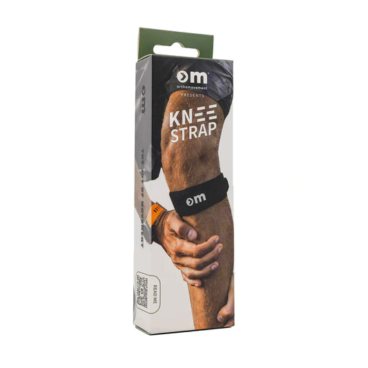 OM Knee Strap polvituki - Black - S/M 1 kpl