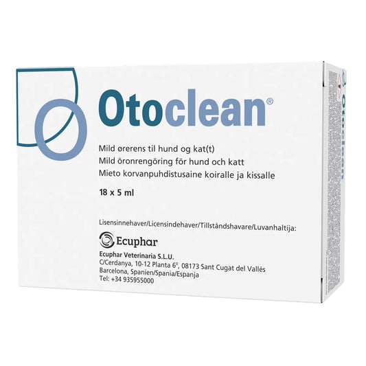 Otoclean Vet korvanpuhdistusaine 18 x 5 ml koirille ja kissoille