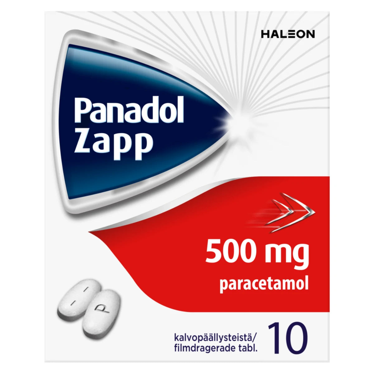 PANADOL ZAPP 500 mg tabletti, kalvopäällysteinen 10 kpl