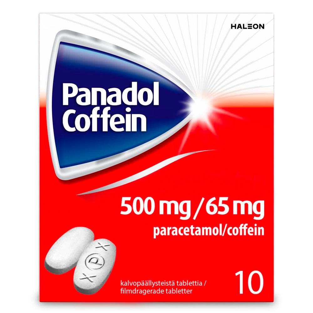 PANADOL COFFEIN 65 mg/500 mg tabletti, kalvopäällysteinen 10 tabl