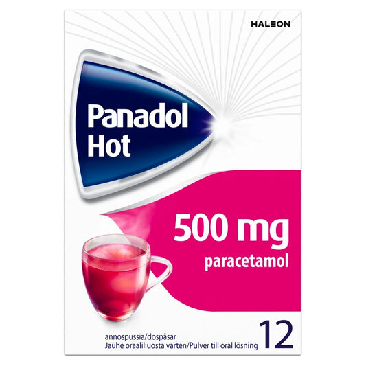 PANADOL HOT 500 mg/annos jauhe oraaliliuosta varten annospussi 12 kpl