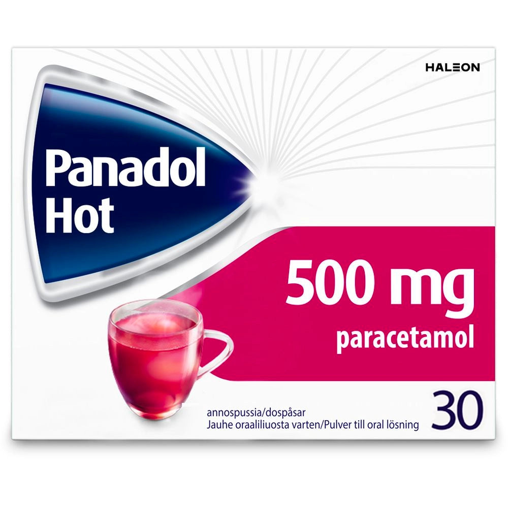 PANADOL HOT 500 mg/annos jauhe oraaliliuosta varten annospussi 30 kpl