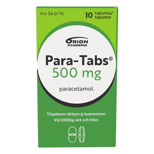 PARA-TABS 500 mg tabletti 10 kpl
