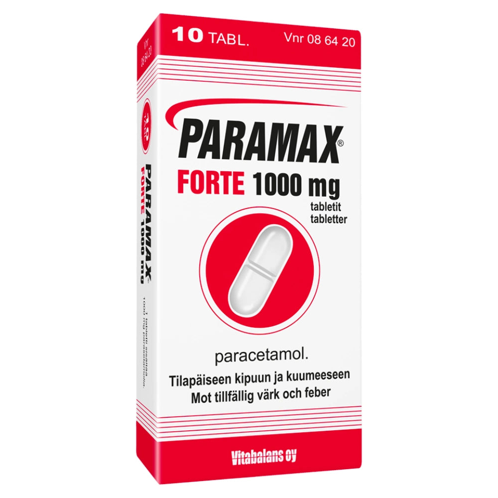 PARAMAX FORTE 1000 mg tabletti 10 tablettia