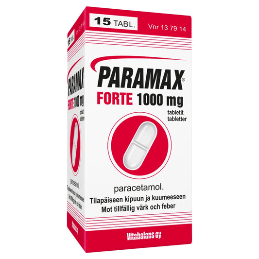 PARAMAX FORTE 1000 mg tabletti 15 tablettia