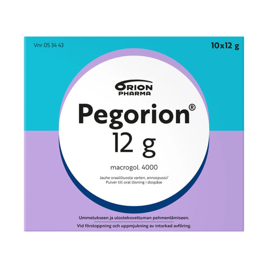 PEGORION 12 g jauhe oraaliliuosta varten, annospussi 10 kpl