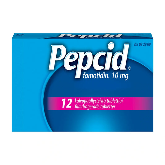 PEPCID 10 mg tabletti, kalvopäällysteinen 12 tablettia