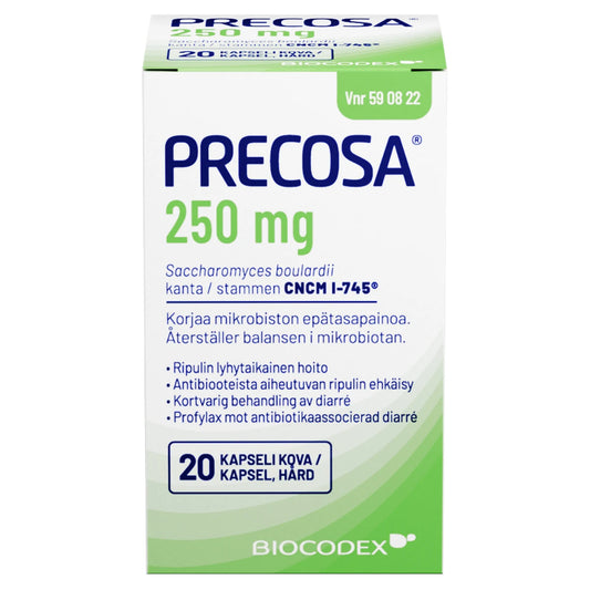 PRECOSA 250 mg kapseli, kova 20 kpl