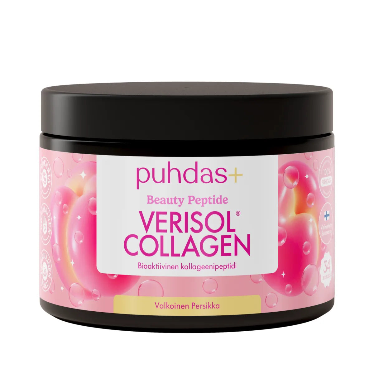 Puhdas+ Beauty Peptide VERISOL Collagen valkoinen persikka 150 g