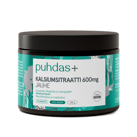 PUHDAS+ Kalsiumsitraatti 600 mg jauhe 240 g
