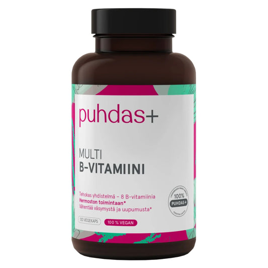 Puhdas+ Multi-B-Vitamiini vegekapseli 120 kpl