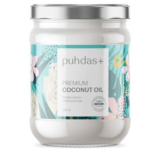 PUHDAS+ Premium  Coconut Oil  500 ml, Organic