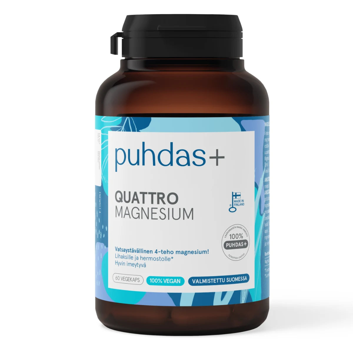 PUHDAS+ Quattro Magnesium kapseli 60 kpl