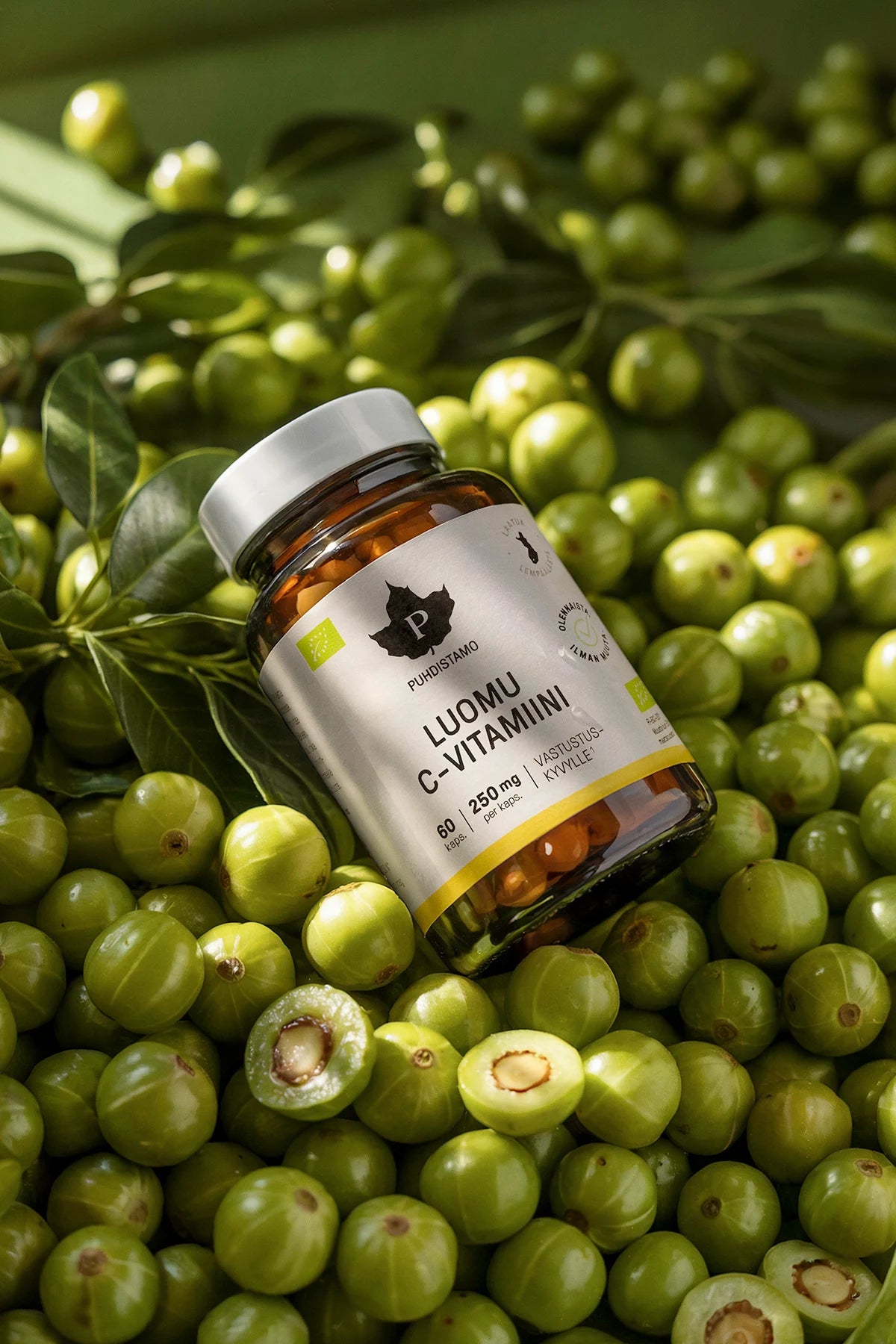 Puhdistamo Luomu C-vitamiini – luonnollinen C-vitamiinivalmiste amla-marjasta